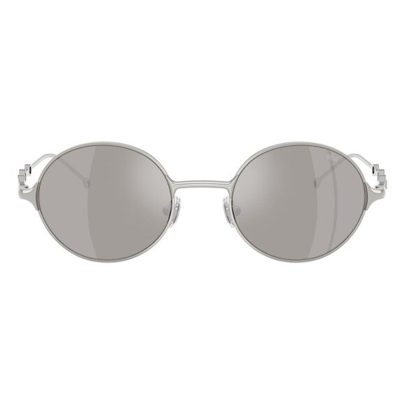 New DIESEL Silver Round DL1008 1001/Z6 Sunglasses Women - Picture 2 of 6